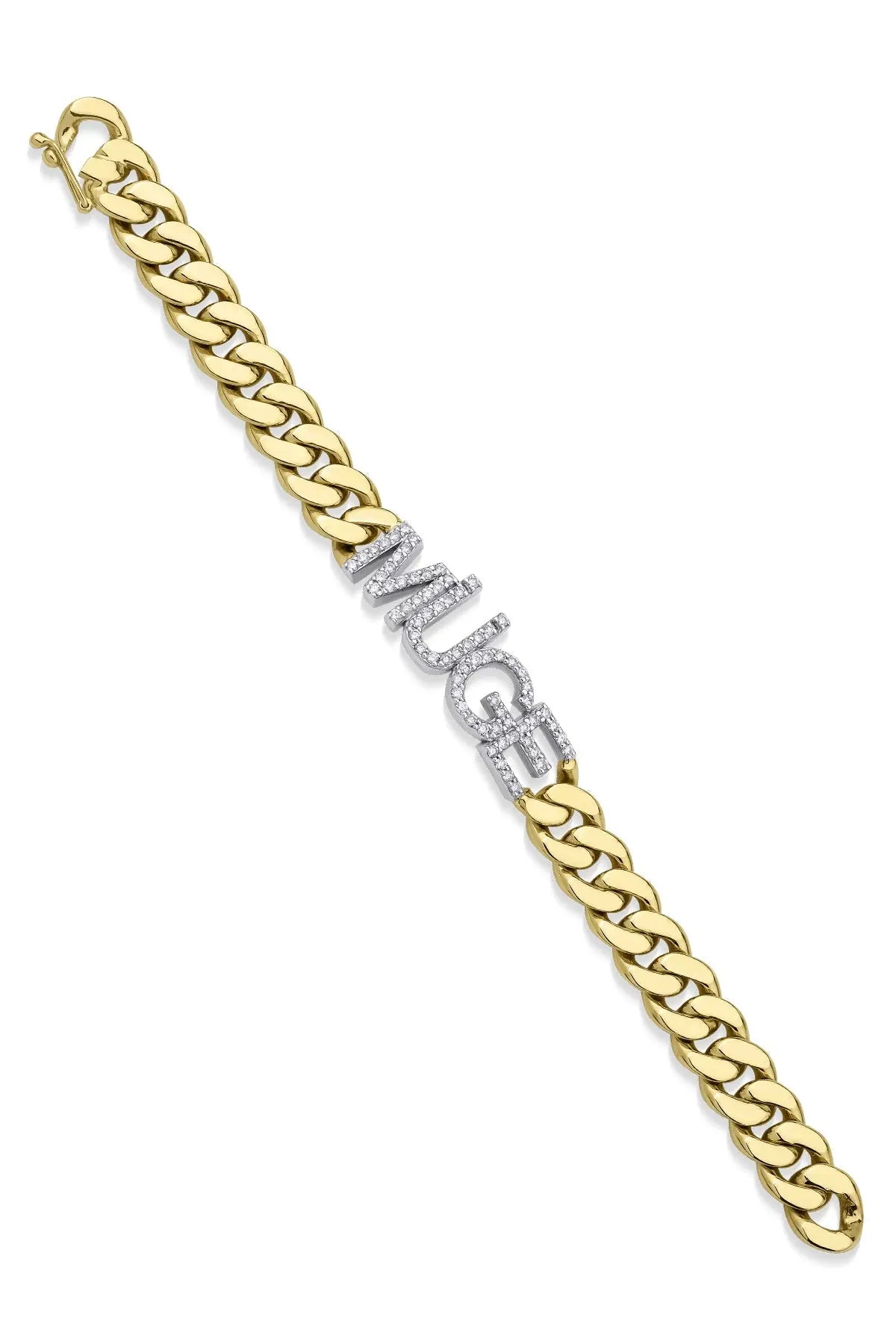 14ct Gold 1.50 Carats Diamond Personalized Name Bracelet Diğer