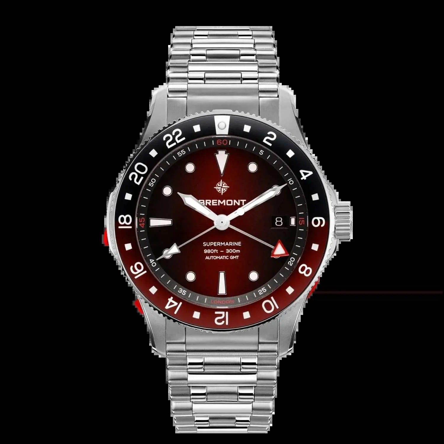Supermarine 300M GMT, 'Ember' Red - The Sparkling Squirrels & Co. 