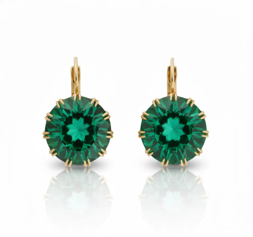 Lumine Emerald Hoops LaBante London