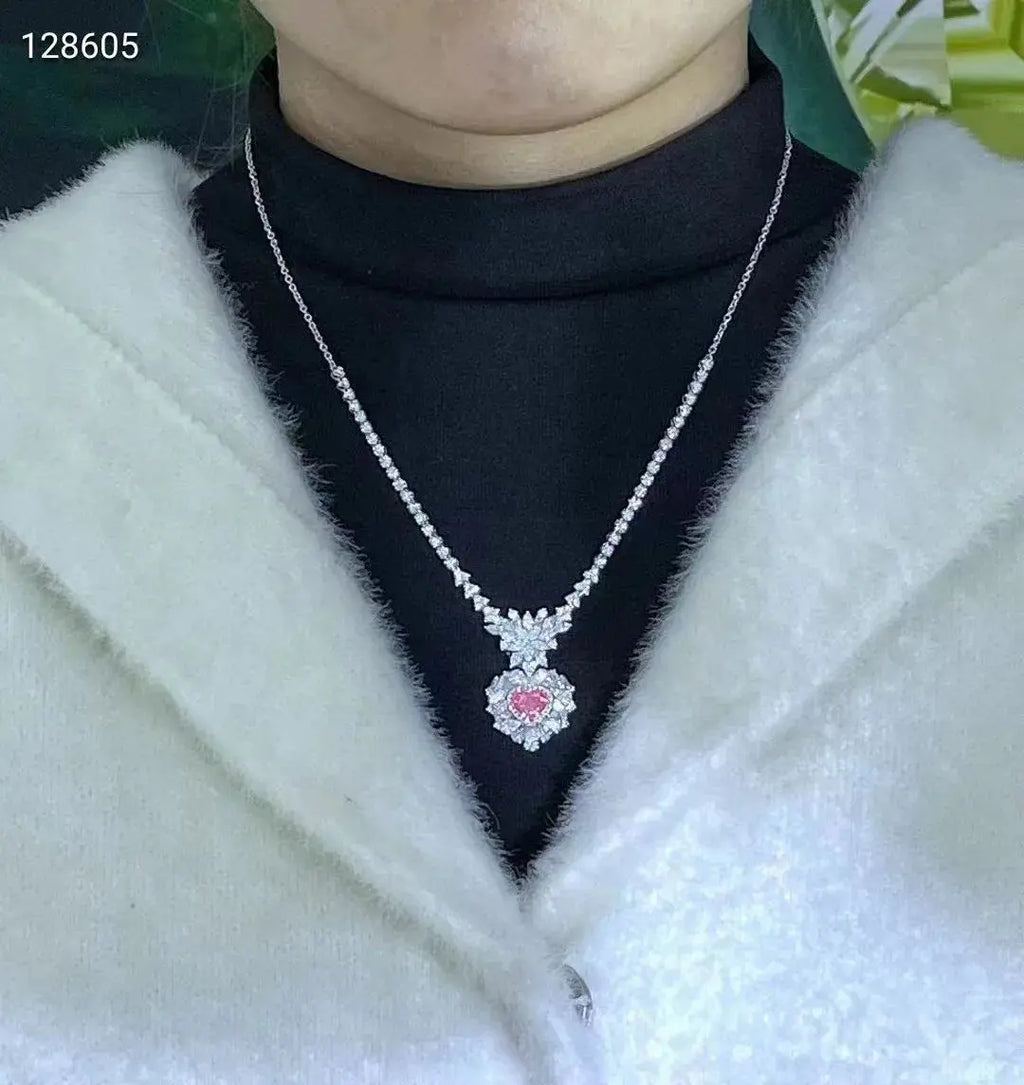 SGARIT  Certified Fine Jewelry 18k Gold 1.51ct Light Pinkish Brown Diamond Pink Diamond Heart Cut Jewellery Engagement Ring Maison Valderre