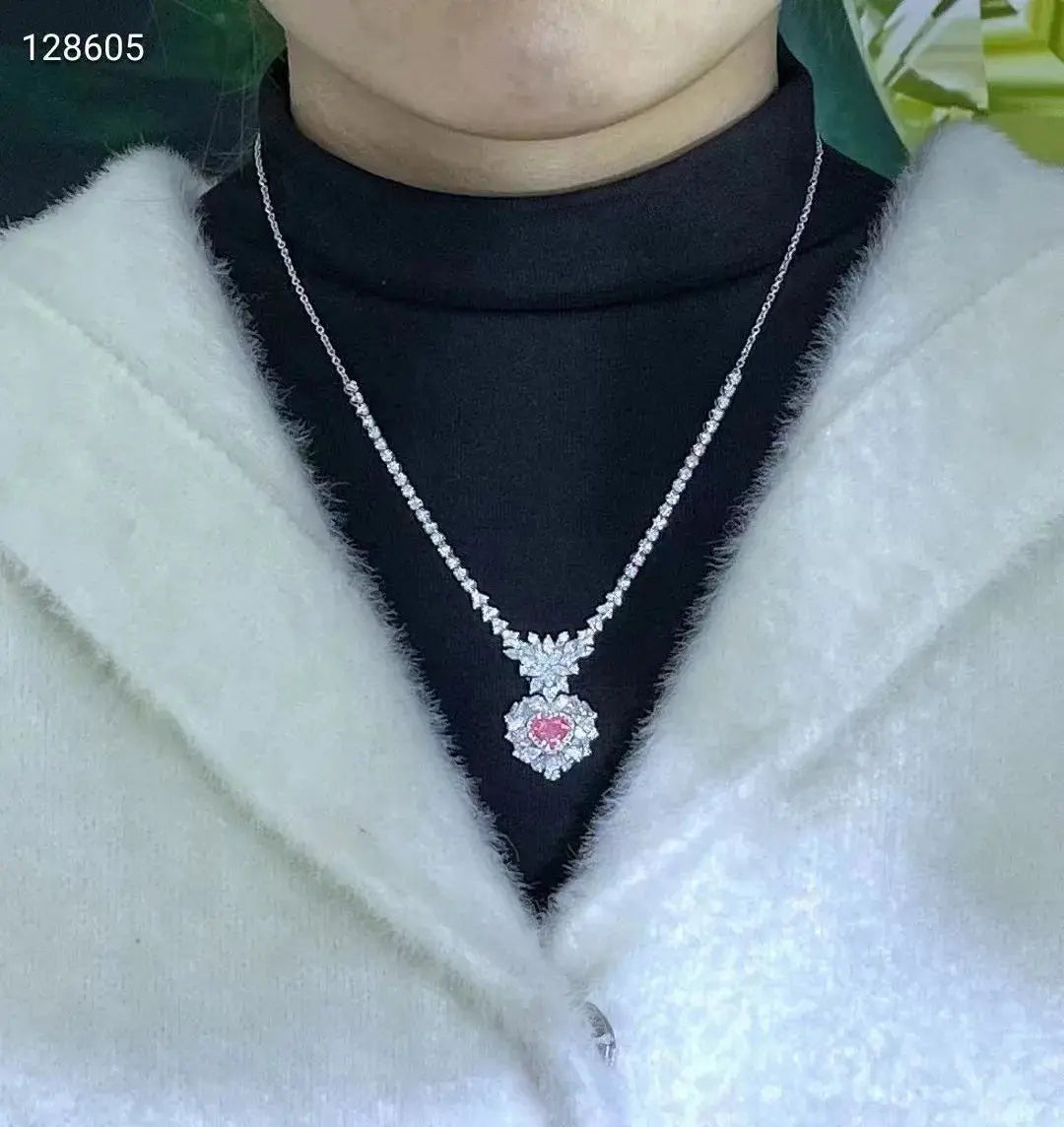 SGARIT  Certified Fine Jewelry 18k Gold 1.51ct Light Pinkish Brown Diamond Pink Diamond Heart Cut Jewellery Engagement Ring Maison Valderre