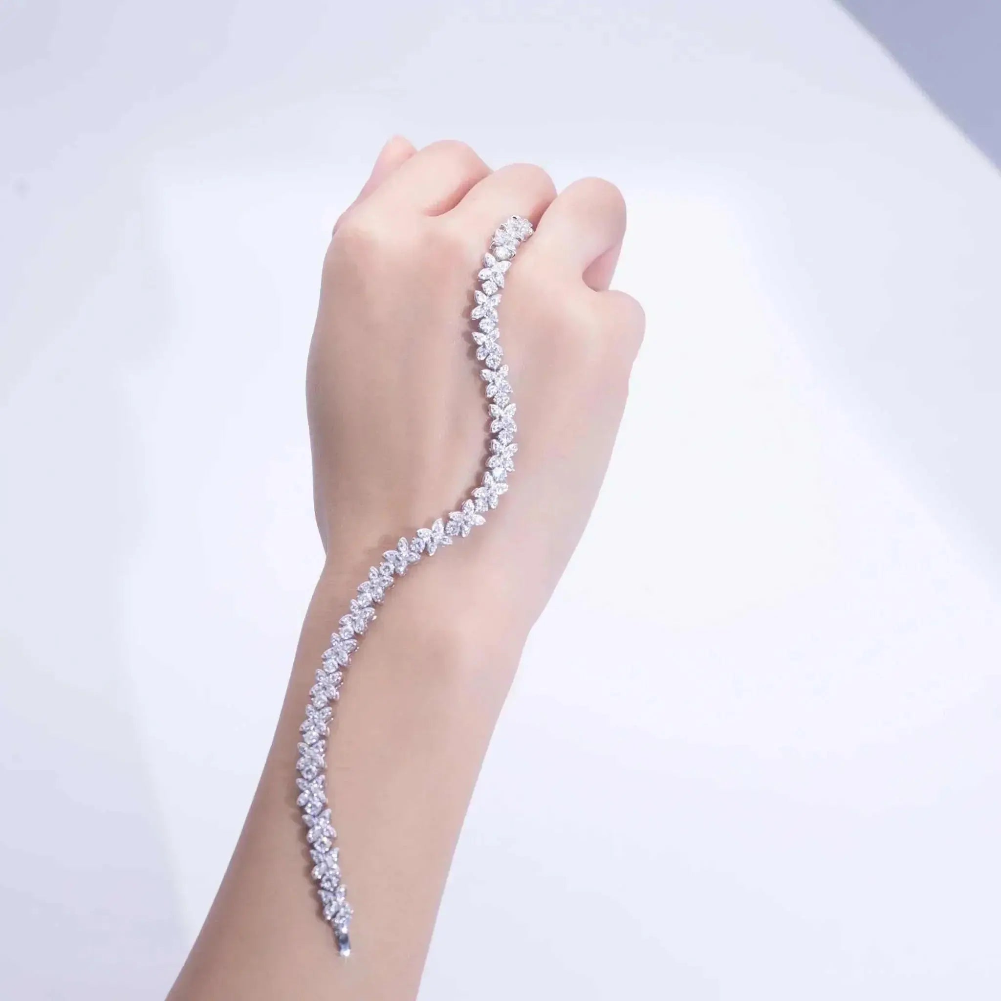 Iced Out Luxury Jewelry 14K Solid Gold With Lab Diamond Custom Bracelet Hip Hop Cuban Chain Bracelet Maison Valdorre