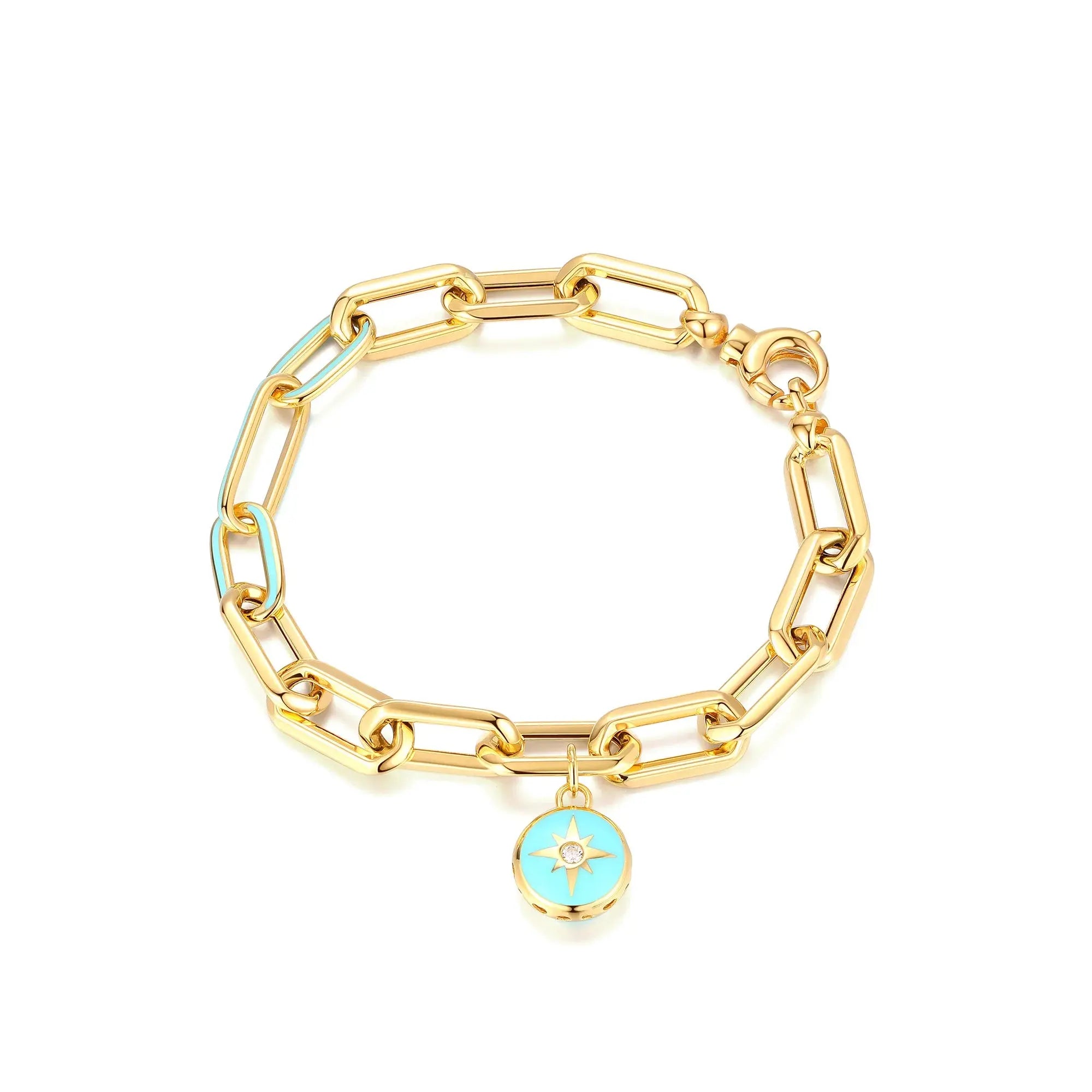 Jingzhanyi 18K Gold Flower Star Customizable Charm Bracelet Maison Valderre