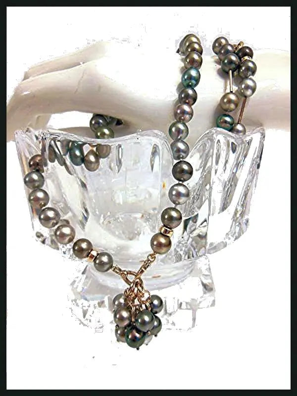 Tahitian Pearl Mega Set-Round-Multi Color-Interchangeable Necklace/Bracelet, Earrings/Pendant Jane A Gordon: Designs for Life