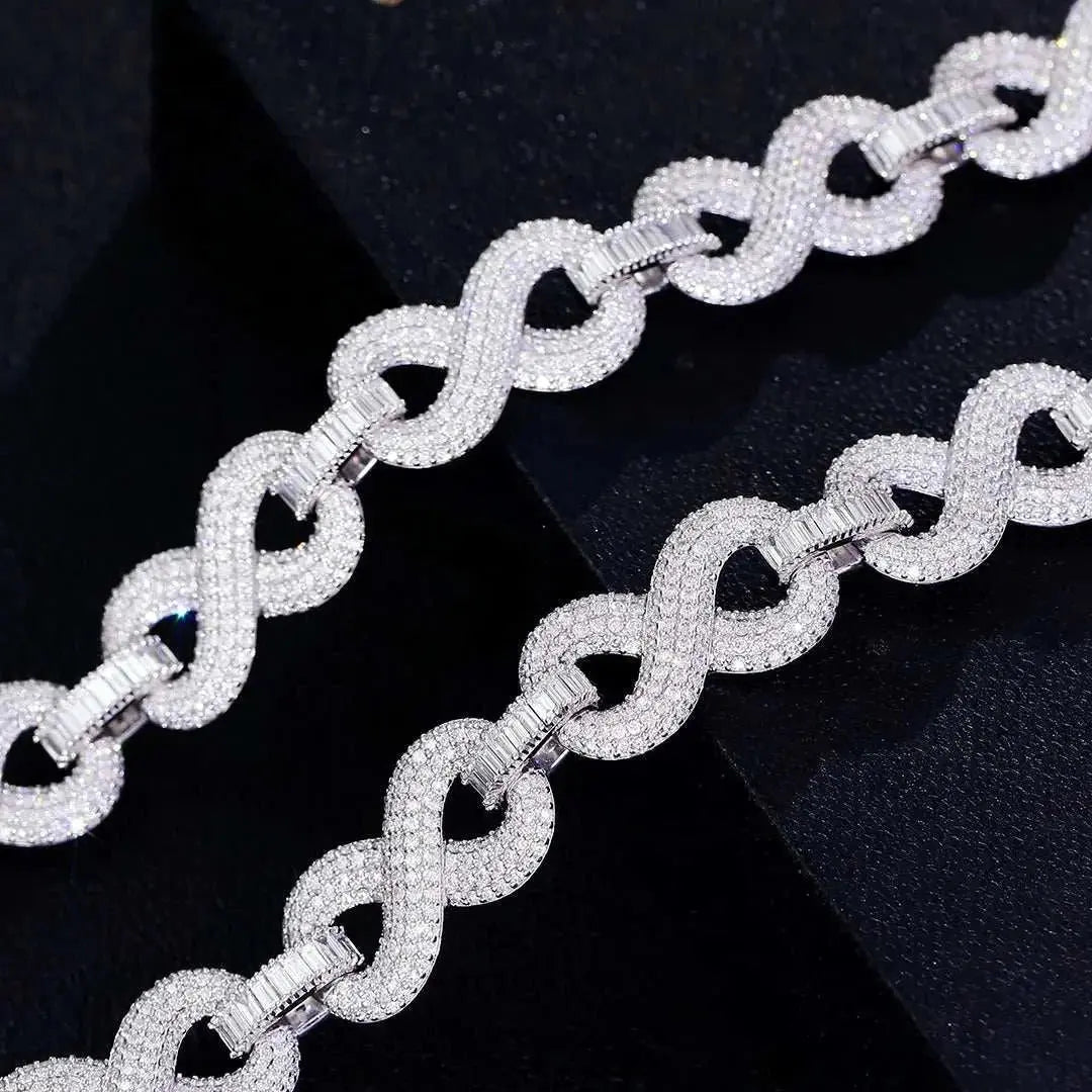 Provence custom 10K solid gold 15mm hip hop cuban link chain iced out lab diamond cuban chain necklace for men rapper party - The Sparkling Squirrels & Co.