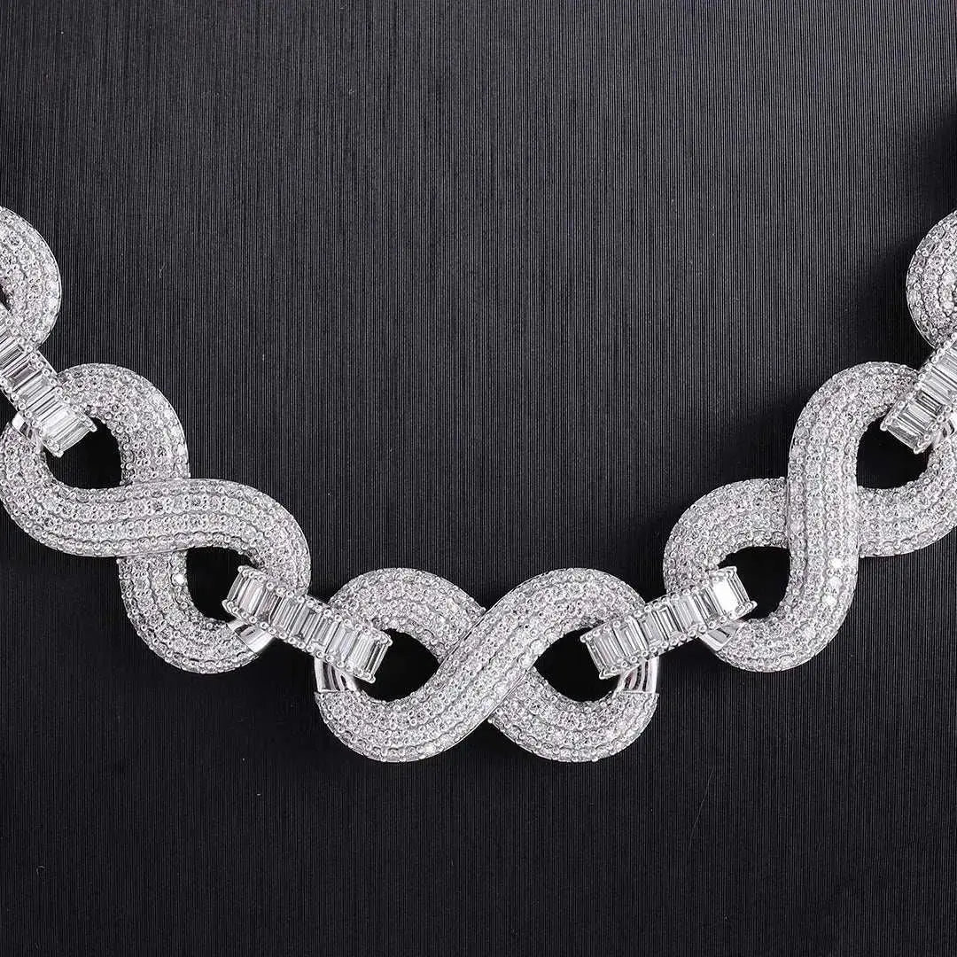 Provence custom 10K solid gold 15mm hip hop cuban link chain iced out lab diamond cuban chain necklace for men rapper party - The Sparkling Squirrels & Co.