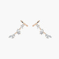 Mixed Shape Lab Grown Diamond Cuff Earrings - The Sparkling Squirrels & Co.